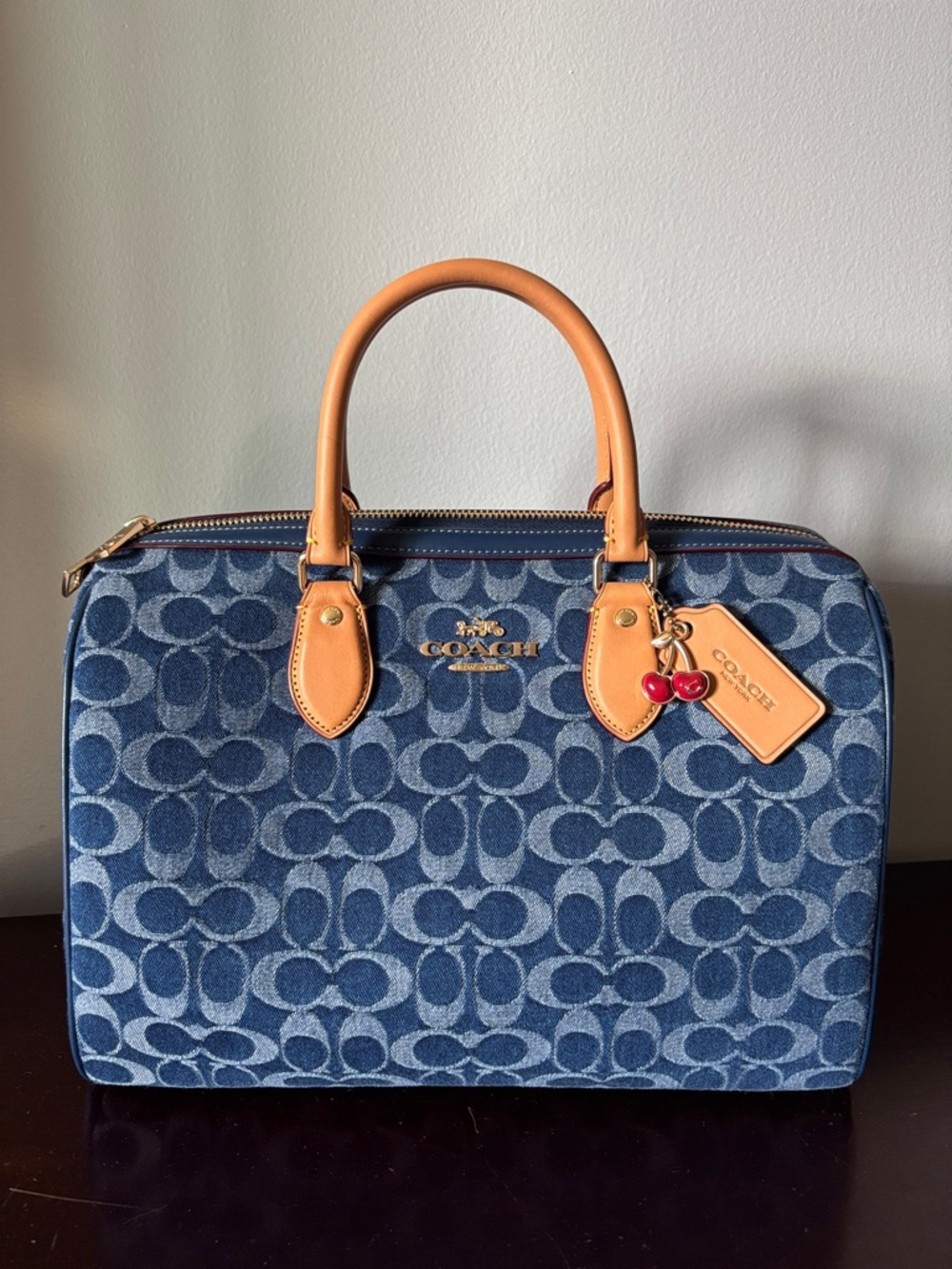 Coach Denim Large Rowan